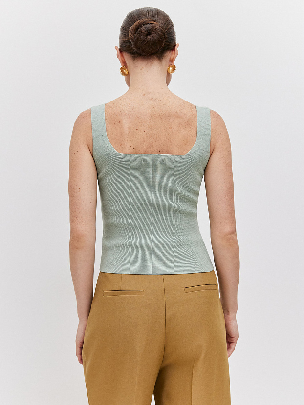 Илария майка трикотажная (светло-зеленый, 44-46)