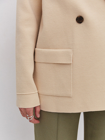 Пиджак двубортный из шерсти мериноса Фарго