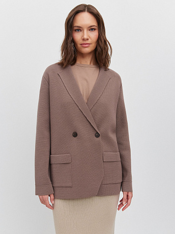 Пиджак двубортный из шерсти мериноса Фарго