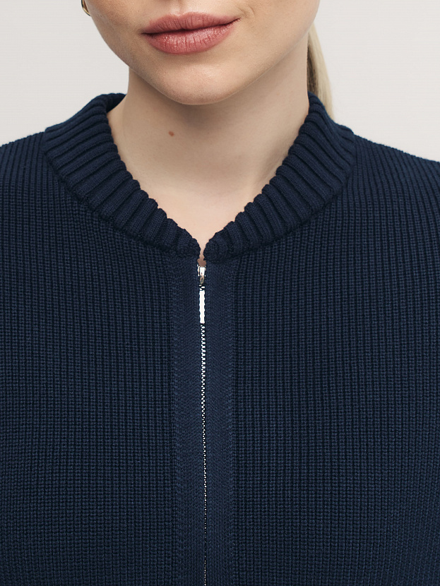 Честер джемпер (бомбер) трикотажный (т.синий, 44-46)