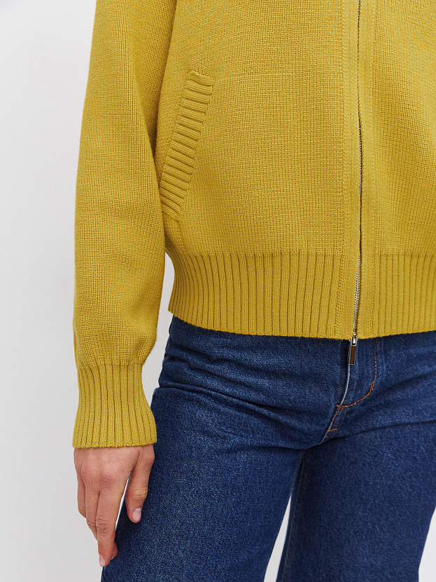 Эльба джемпер (бомбер) трикотажный (охра, 44-46)