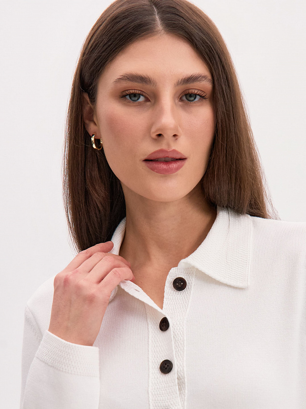 Фреско джемпер трикотажный (белый, 44-46)