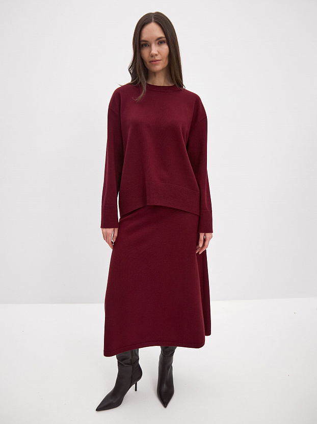 Дания джемпер трикотажный (бордо, 44-46)