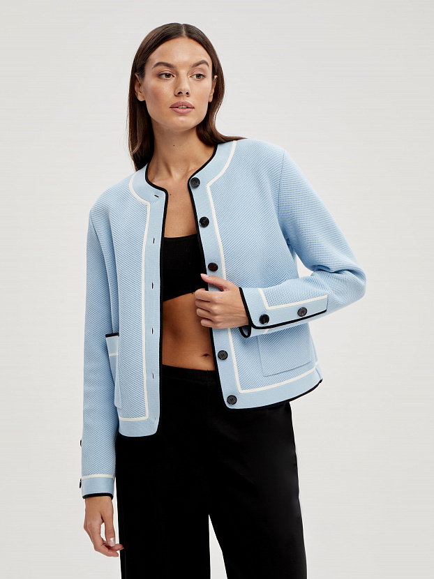 Майя жакет трикотажный (св.голубой, 46-48)