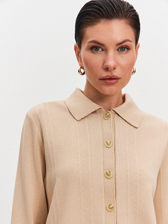 Кардиган из хлопка и вискозы Мишель