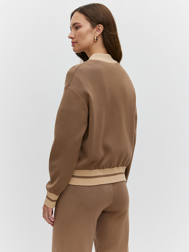 Сиетл джемпер (бомбер) трикотажный (какао, 44-46)