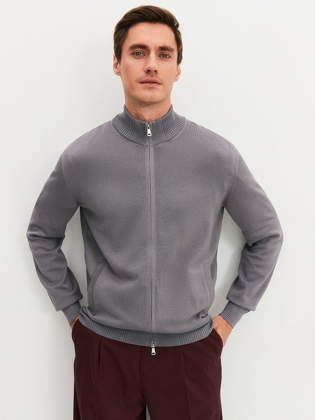 Лиссабон кардиган трикотажный (т.серый, 48/176-182)