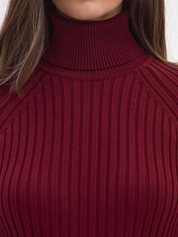 Бридж водолазка трикотажная (бордо, 44-46)