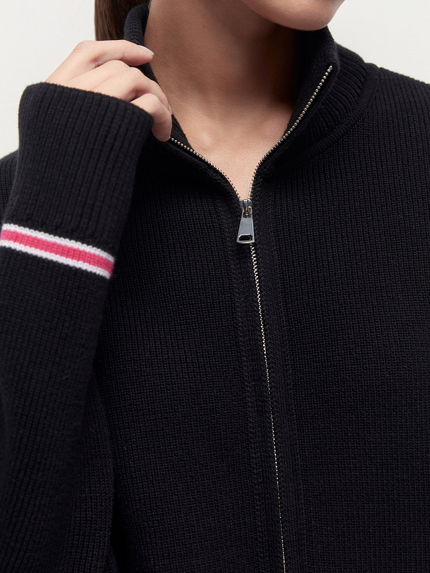 Бельгия джемпер трикотажный (черный, 44-46)