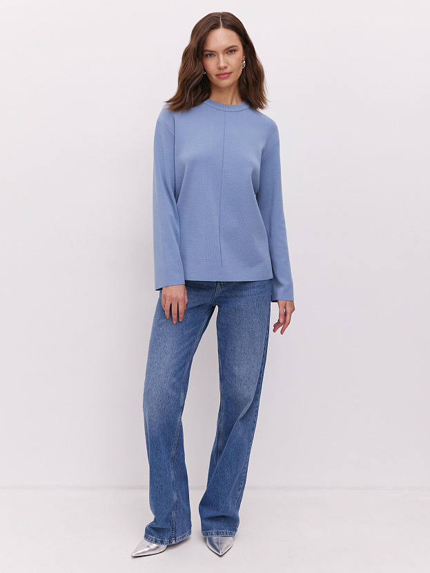 Меридиан джемпер трикотажный (серо-голубой, 44-46)