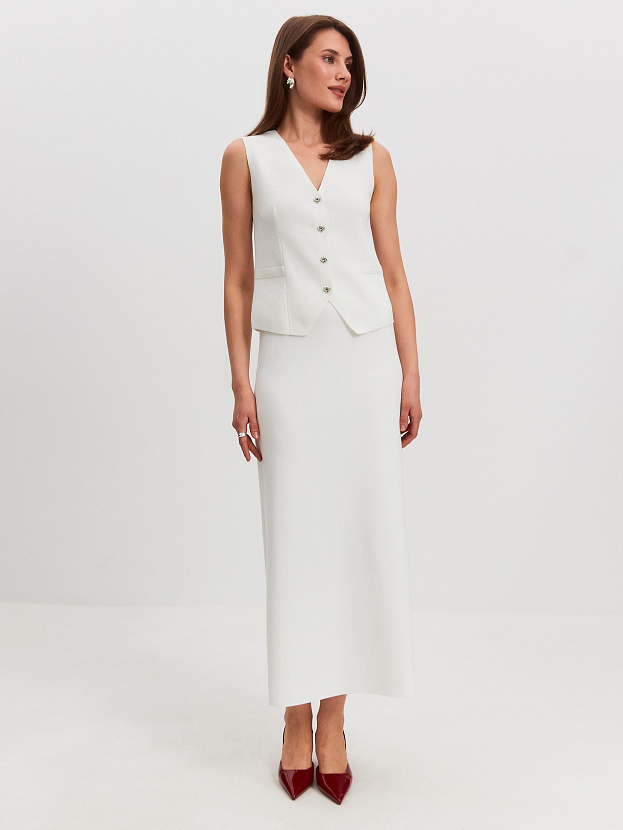 Моника юбка трикотажная (белый, 40-42/164-170)