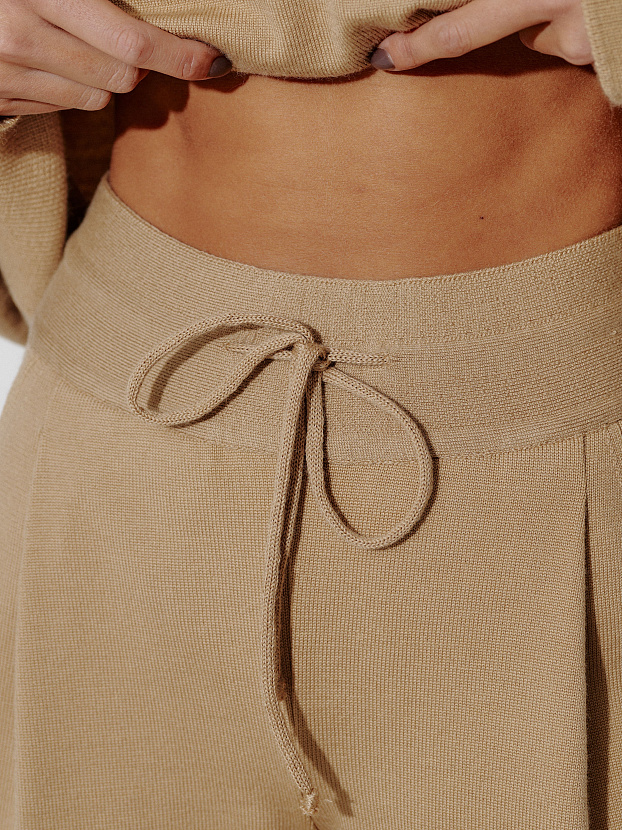 Вест брюки трикотажные (светло-бежевый, 44-46/164-170)