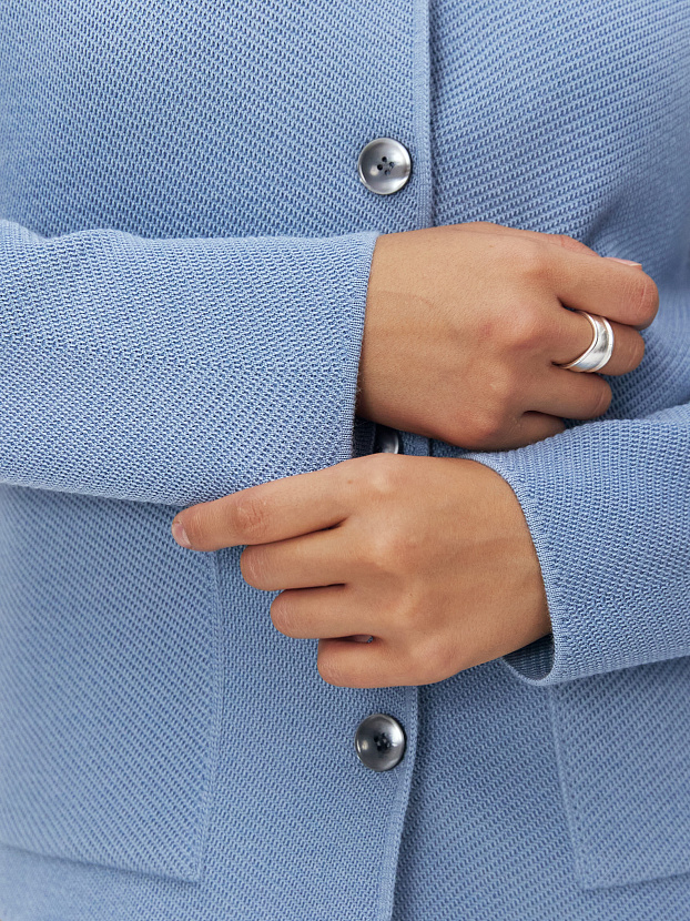 Аврора жакет трикотажный (серо-голубой, 44-46)