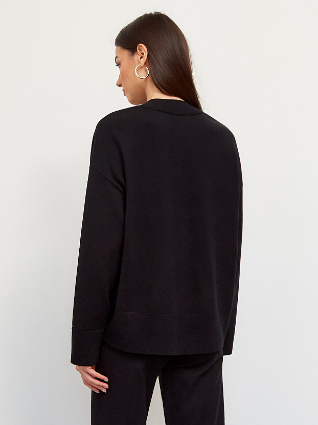 Дания джемпер трикотажный (черный, 44-46)