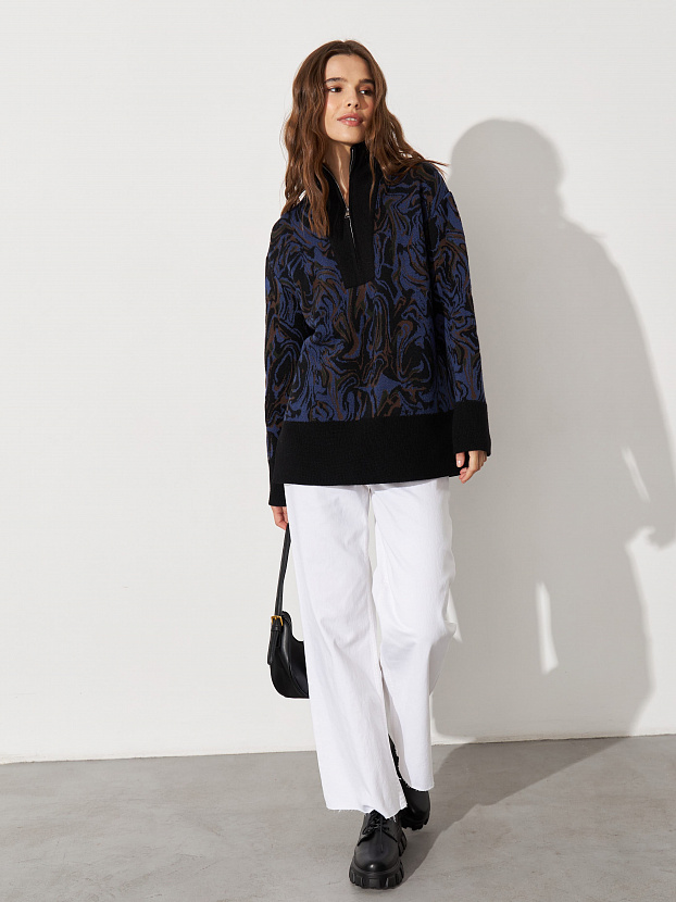 Грация джемпер трикотажный (черный, 44-46)