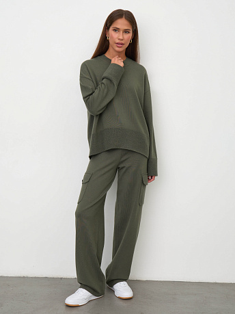 Брюки карго из шерсти мериноса и вискозы Эверест