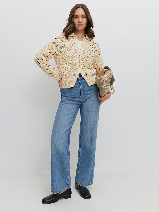 Риччи джемпер (бомбер) трикотажный (кремовый, 44-46)