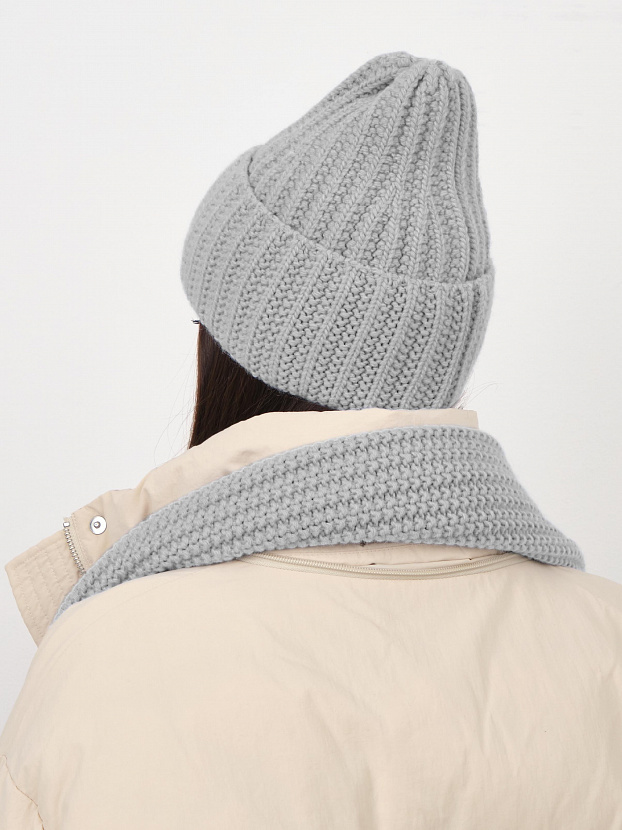Черри шапка трикотажная (св. серый, 56-58)