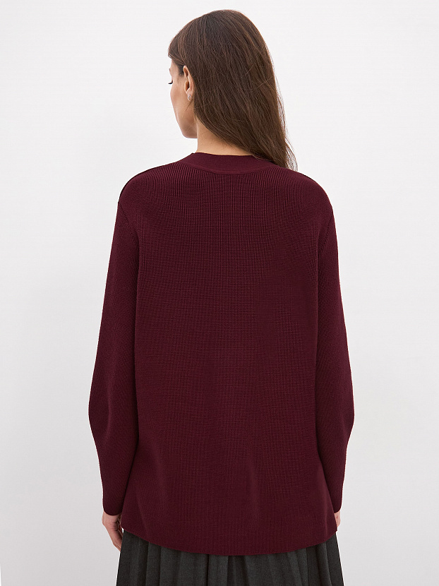 Родос кардиган трикотажный (бордо, 44-46)