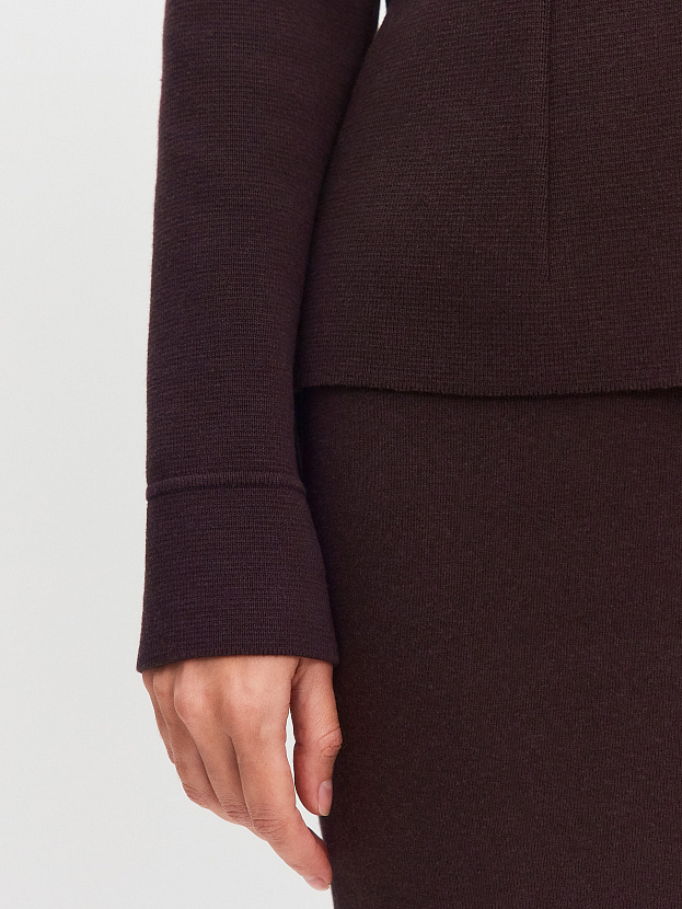 Кристи жакет трикотажный (т.коричневый, 46)