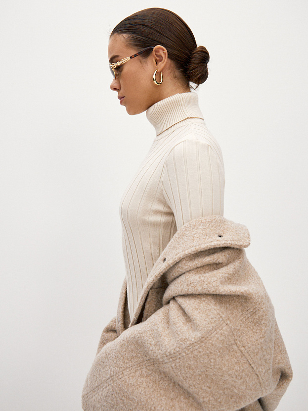 Веста водолазка трикотажная (кремовый, 44-46)