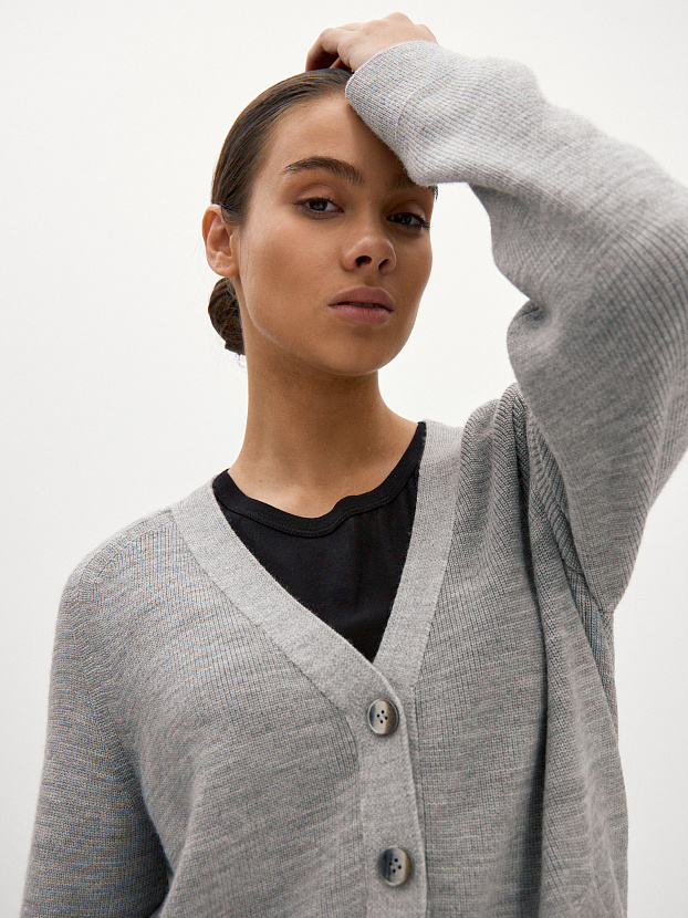 Рига кардиган трикотажный (светлый маренго, 44-46)