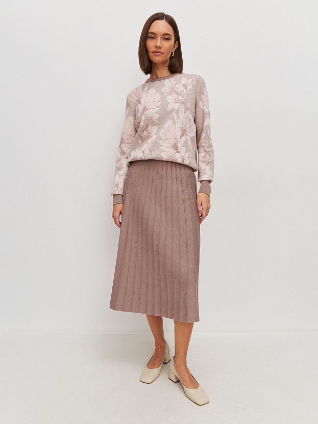 Тахо юбка трикотажная (розовато-серый, 44-46)