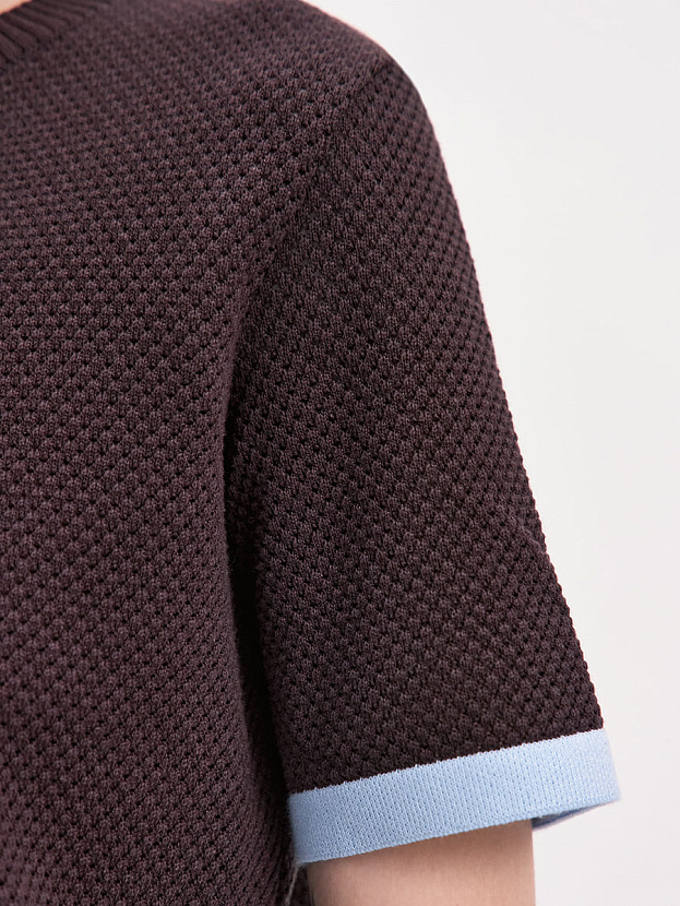 Элмонд джемпер (футболка) трикотажный (т. коричневый, 44-46)