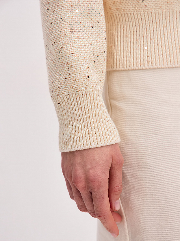 Рио кардиган (бомбер) трикотажный (кремовый, 44-46)