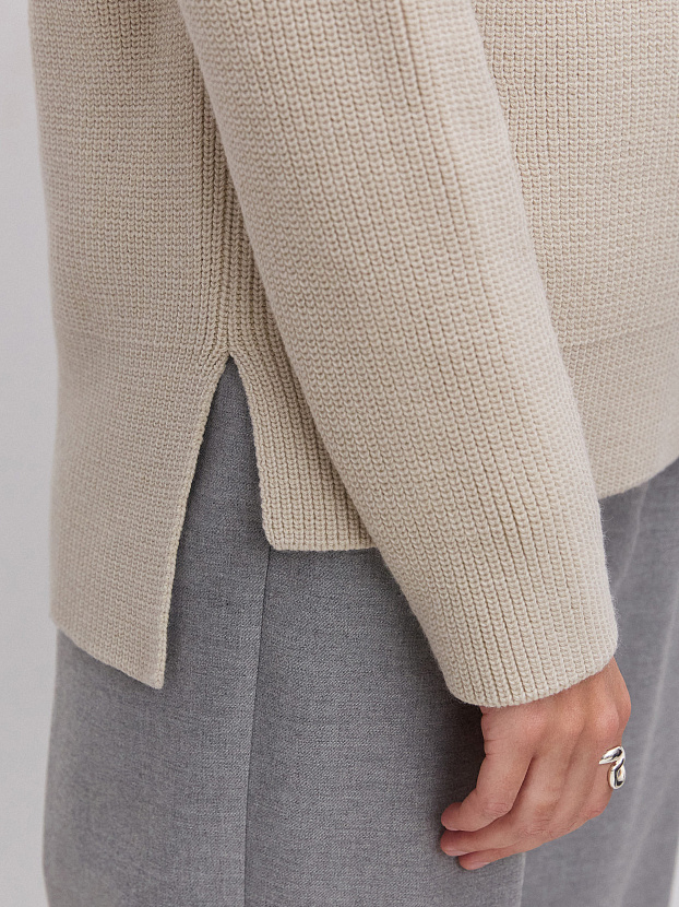 Ридми джемпер трикотажный (серо-бежевый, 44-46)