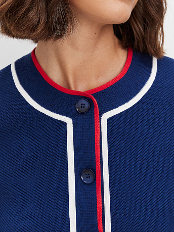 Жакет с акцентной отделкой кантом Майя