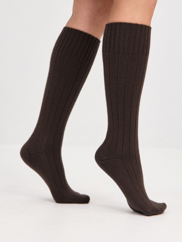 Гольфы трикотажные Степ (кофе, 36-40)