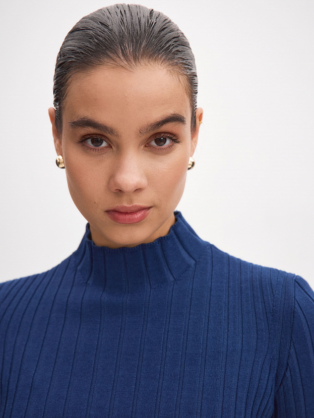 Дайси водолазка трикотажная (темно-синий, 44-46)