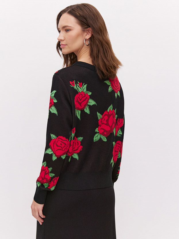 Рози джемпер трикотажный (черный, 44-46)