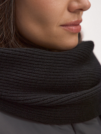 Комплект из шапки и шарфа из шерсти мериноса Ботаника