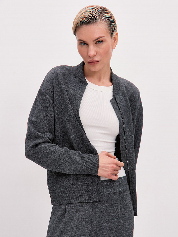 Нейс джемпер (бомбер) трикотажный (маренго, 44-46)