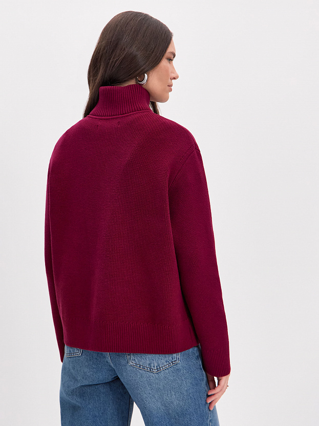 Авилон джемпер трикотажный (вишневый, 44-46)