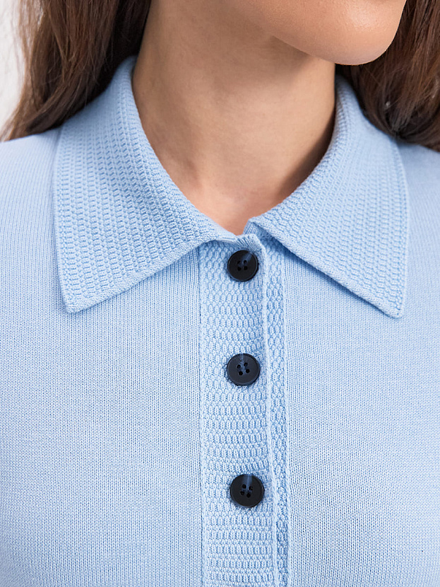 Фреско джемпер трикотажный (голубой, 44-46)