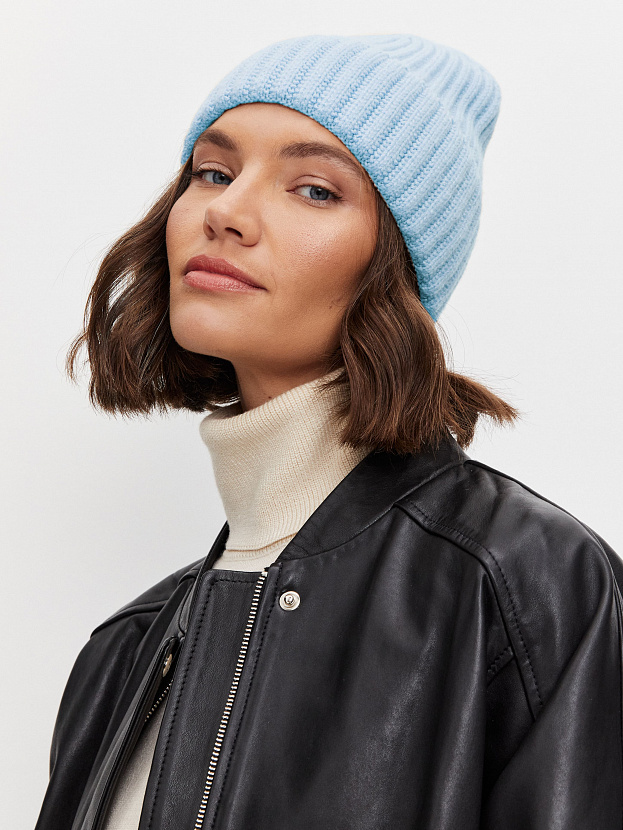 Лайт шапка трикотажная (голубой, 56-58)