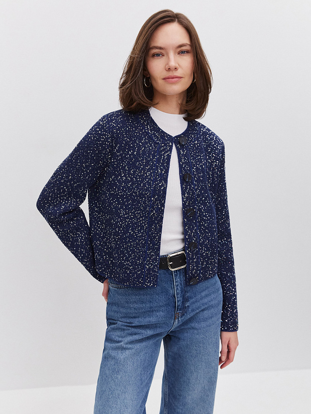 Антарес жакет трикотажный (синий, 44-46)