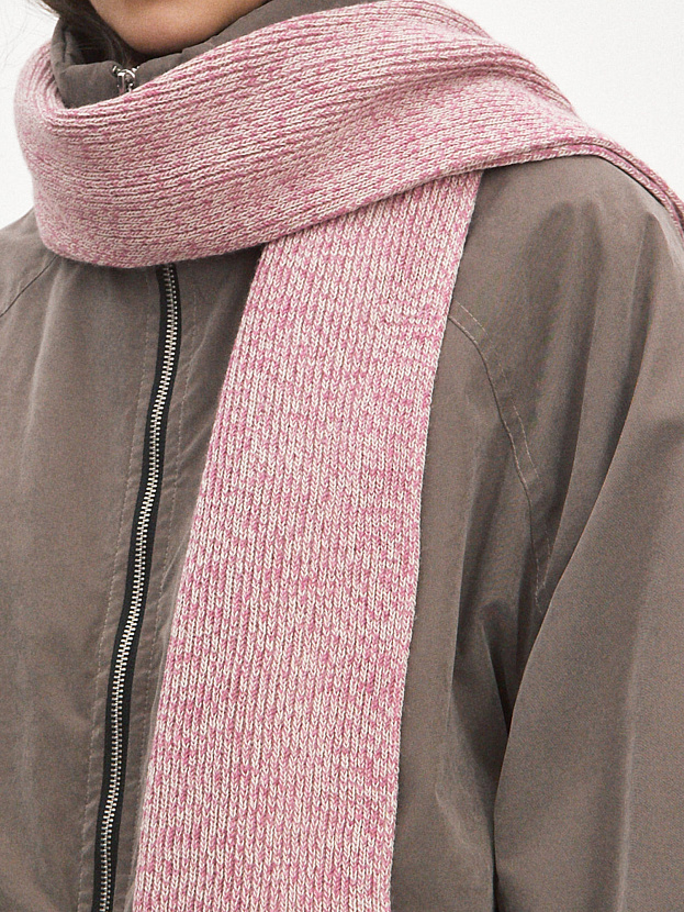 Бредли комплект (шапка+шарф) трикотажный (т.розовый/песочный)