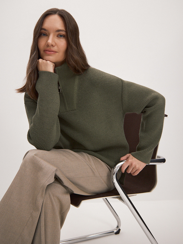 Ридми джемпер трикотажный (оливковый, 44-46)