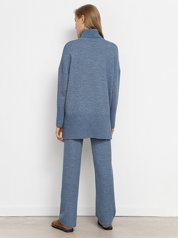 Сатурн костюм (джемпер+брюки) трикотажный (джинсовый меланж, 40-42/164-170)