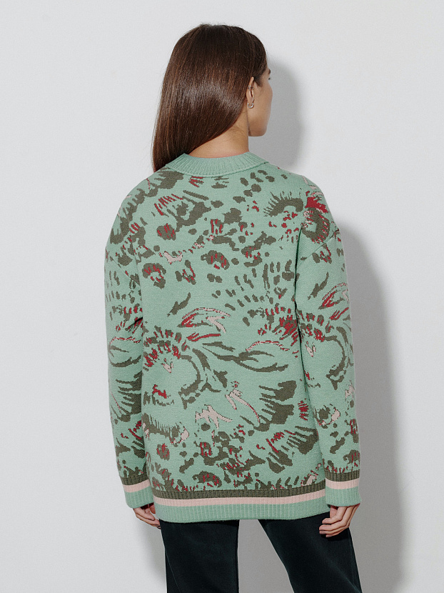 Горизонт кардиган трикотажный (светло-зеленый, 44-46)