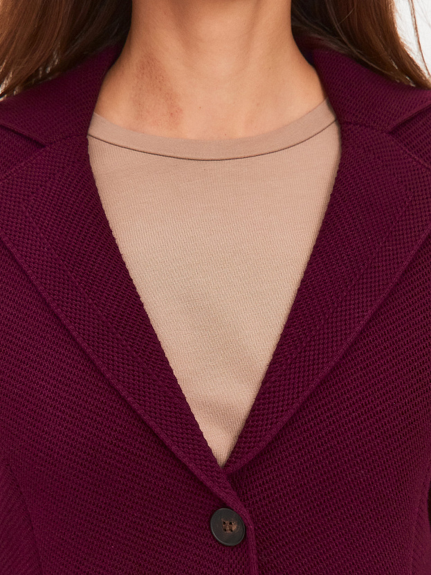 Рута жакет трикотажный (бордо, 46)