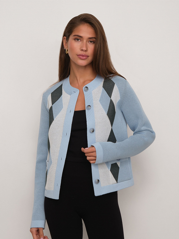 Софи жакет трикотажный (св.голубой, 44-46)