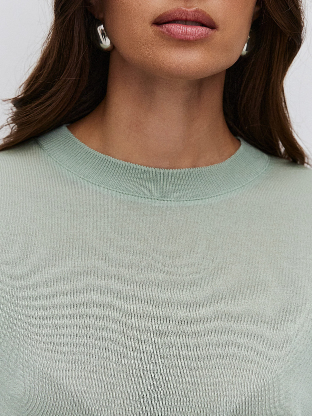 Мика джемпер (футболка) трикотажный (светло-зеленый, One size (44-52))