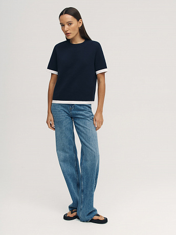 Футболка с акцентной полоской Элмонд