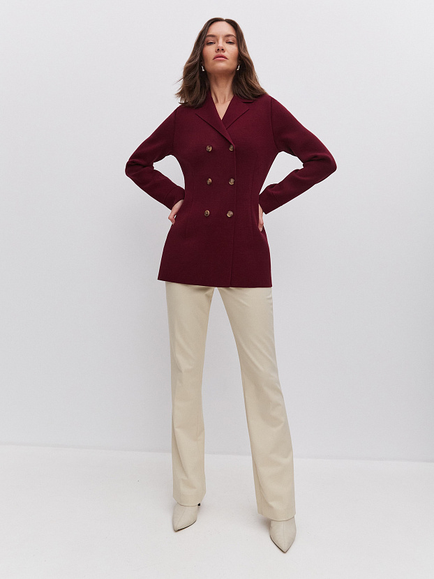 Диор жакет трикотажный (бордо, 46)