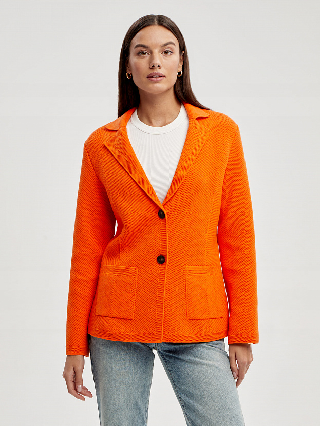 Рута жакет трикотажный (оранжевый, 46)